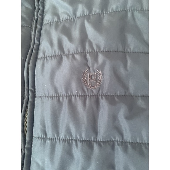 Chaps Mens Navy Blue Puffer Vest Size Small Reg Sleeveless Top Vest W/pockets - Picture 2 of 9